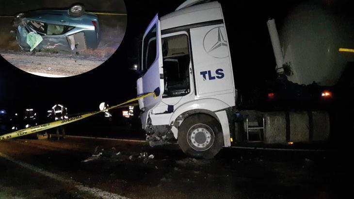 Bolu’da feci kaza! TIR’la otomobil çarpıştı: 1 ölü